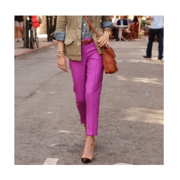 J. Crew Pants - J. Crew Purple Skimmer Pants